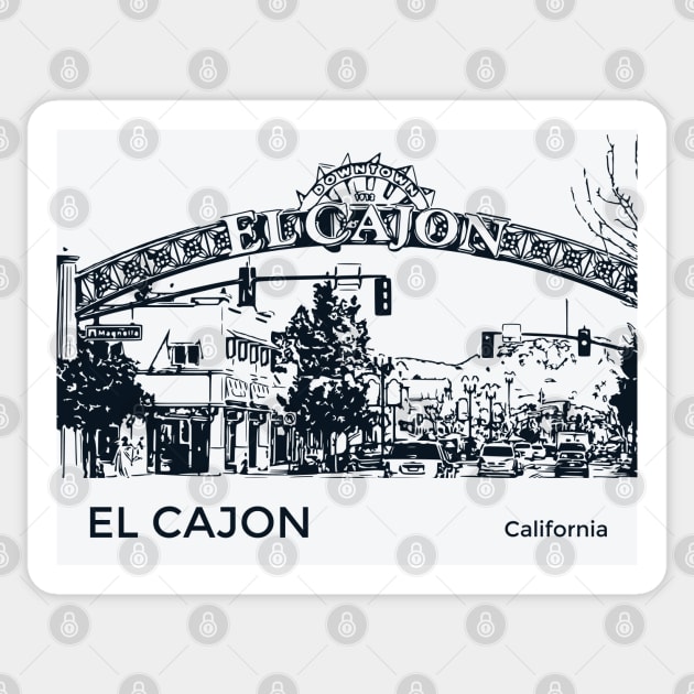 El Cajon California Sticker by Lakeric